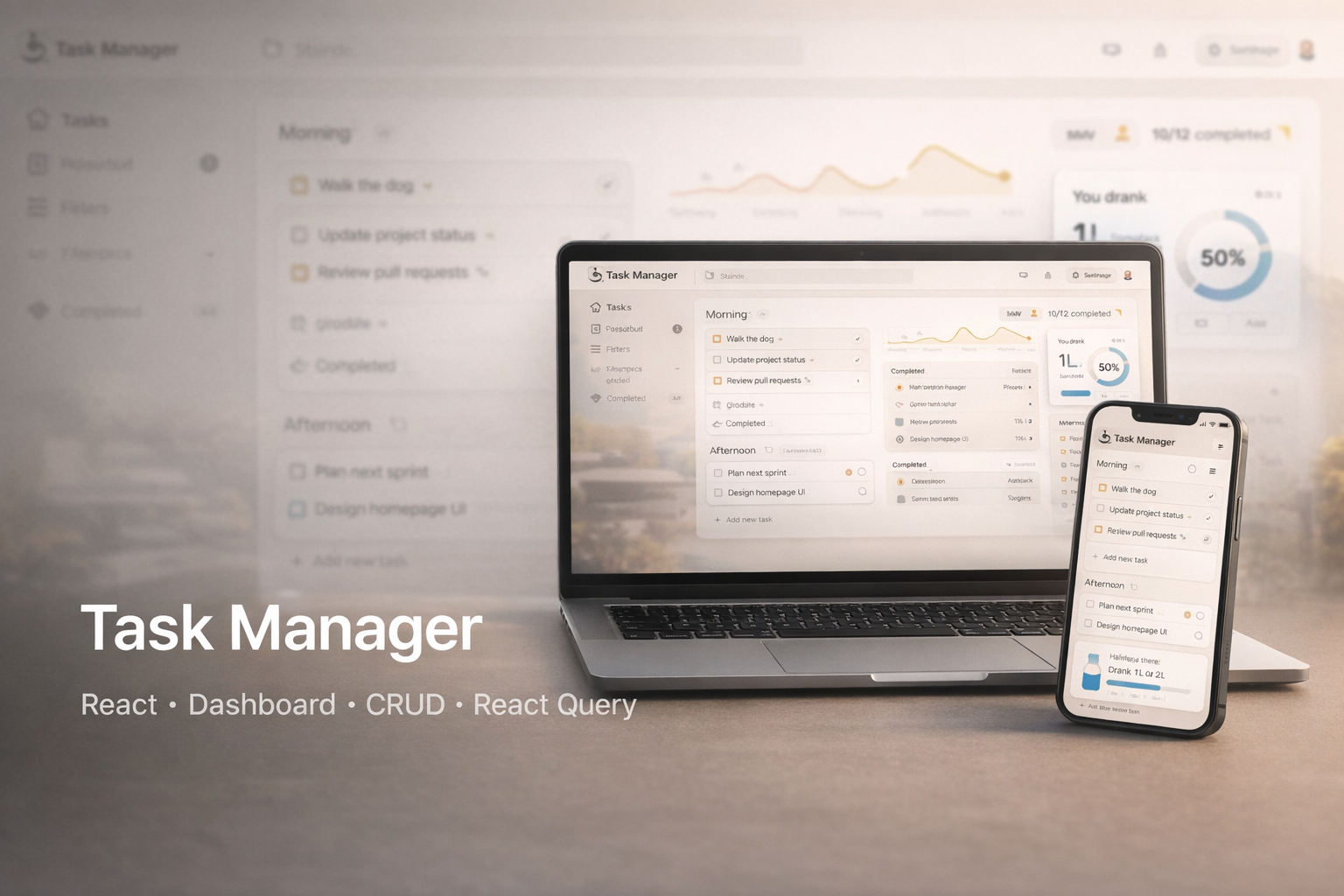 Preview do projeto Task Manager